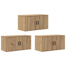 Væghængt TV-skab sæt 3 pcs Artisan Egetræ 80 x 34,5 x 40 cm