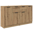 Sideboards 2 pcs Artisan Egetræ 60 x 30 x 70 cm Konstrueret træ