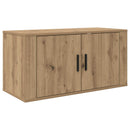Væghængt TV-skab sæt 2 pcs Artisan Egetræ 80 x 34,5 x 40 cm