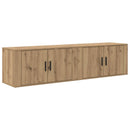 Væghængt TV-skab sæt 2 pcs Artisan Egetræ 80 x 34,5 x 40 cm
