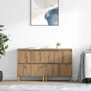 Sideboards 2 pcs Artisan Egetræ 60 x 35 x 70 cm Konstrueret træ