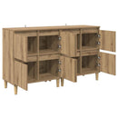 Sideboards 2 pcs Artisan Egetræ 60 x 35 x 70 cm Konstrueret træ
