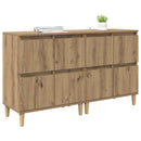 Sideboards 2 pcs Artisan Egetræ 60 x 35 x 70 cm Konstrueret træ