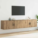 Væghængt TV-skab sæt 2 pcs Artisan Egetræ 100 x 34,5 x 40 cm