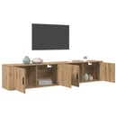 Væghængt TV-skab sæt 2 pcs Artisan Egetræ 100 x 34,5 x 40 cm