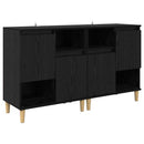 Sideboards 2 pcs Sort eg 60 x 35 x 70 cm Konstrueret træ