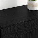 Væghængt skab 2 pcs Sort eg 69,5 x 34 x 90 cm Konstrueret træ