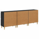 Sideboards 3 pcs Sort eg 60 x 35 x 70 cm Konstrueret træ