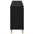 Sideboards 3 pcs Sort eg 60 x 35 x 70 cm Konstrueret træ