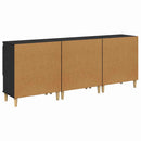 Sideboards 3 stk. Sort eg 60 x 35 x 70 cm Konstrueret træ