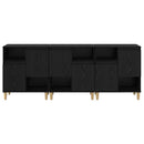 Sideboards 3 stk. Sort eg 60 x 35 x 70 cm Konstrueret træ