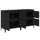 Sideboards 2 pcs Sort eg 60 x 35 x 70 cm Konstrueret træ