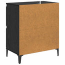 Sideboards 2 pcs Sort eg 60 x 35 x 70 cm Konstrueret træ