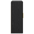 Væghængt skab 2 stk. Sort eg 69,5 x 34 x 90 cm Konstrueret træ