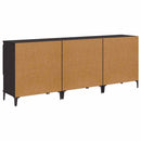 Sideboards 3 pcs Sort eg 60 x 35 x 70 cm Konstrueret træ