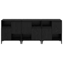 Sideboards 3 pcs Sort eg 60 x 35 x 70 cm Konstrueret træ