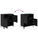 Sideboards 3 stk. Sort eg 60 x 35 x 70 cm Konstrueret træ