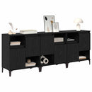 Sideboards 3 stk. Sort eg 60 x 35 x 70 cm Konstrueret træ