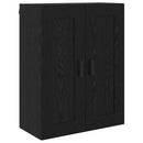 Væghængt skab 2 stk. Sort eg 69,5 x 34 x 90 cm Konstrueret træ