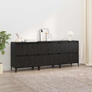 Sideboards 3 pcs Sort eg 60 x 35 x 70 cm Konstrueret træ