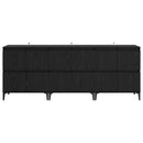 Sideboards 3 stk. Sort eg 60 x 35 x 70 cm Konstrueret træ