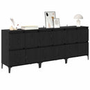Sideboards 3 stk. Sort eg 60 x 35 x 70 cm Konstrueret træ