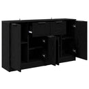 Sideboards 2 pcs Sort eg 60 x 30 x 70 cm Konstrueret træ