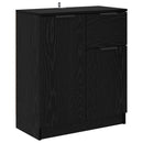 Sideboards 2 pcs Sort eg 60 x 30 x 70 cm Konstrueret træ