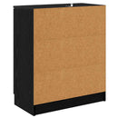 Sideboards 2 pcs Sort eg 60 x 30 x 70 cm Konstrueret træ