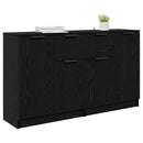 Sideboards 2 pcs Sort eg 60 x 30 x 70 cm Konstrueret træ