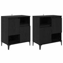 Sideboards 2 pcs Sort eg 60 x 35 x 70 cm Konstrueret træ