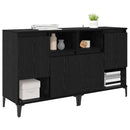Sideboards 2 pcs Sort eg 60 x 35 x 70 cm Konstrueret træ