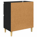 Sideboards 2 pcs Sort eg 60 x 35 x 70 cm Konstrueret træ