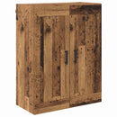 Highboard 2 pcs Gammelt træ Konstrueret træ