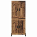 Highboard 2 pcs Gammelt træ Konstrueret træ