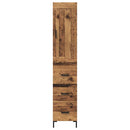 Highboard Gammelt træ 34,5 x 34 x 180 cm Konstrueret træ