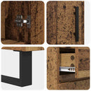 Highboard Gammelt træ 69,5 x 34 x 180 cm Konstrueret træ
