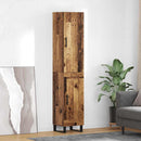 Highboard Gammelt træ 34,5 x 34 x 180 cm Konstrueret træ