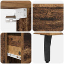 Highboard med skuffe 2 pcs Gammelt træ Konstrueret træ