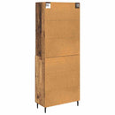 Highboard med skuffe 2 pcs Gammelt træ Konstrueret træ