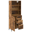 Highboard Gammelt træ 69,5 x 34 x 180 cm Konstrueret træ