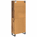 Highboard med skuffe 2 pcs Gammelt træ Konstrueret træ