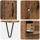 Highboard med skuffe 2 pcs Gammelt træ Konstrueret træ