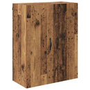 Highboard med skuffe 2 pcs Gammelt træ Konstrueret træ