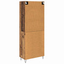 Highboard med skuffe 2 pcs Gammelt træ Konstrueret træ