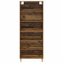 Highboard Gammelt træ 69,5 x 32,5 x 180 cm Konstrueret træ