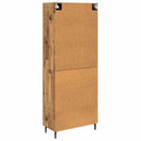 Highboard med skuffe 2 pcs Gammelt træ Konstrueret træ