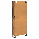 Highboard med skuffe 2 pcs Gammelt træ Konstrueret træ