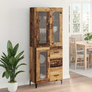 Highboard Gammelt træ 69,5 x 34 x 180 cm Konstrueret træ