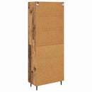 Highboard 2 pcs Gammelt træ Konstrueret træ